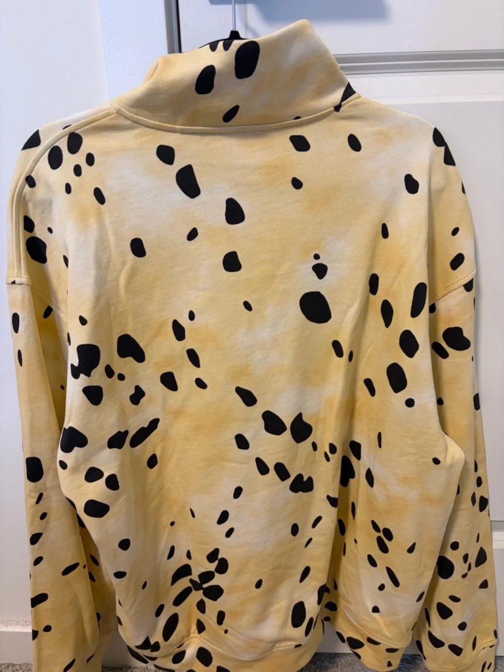 HUGO Yellow & Black Spot Half-Zip Pullover - Picture 5 of 5